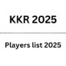 KKR Players List 2025