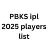 PBKS ipl 2025 players